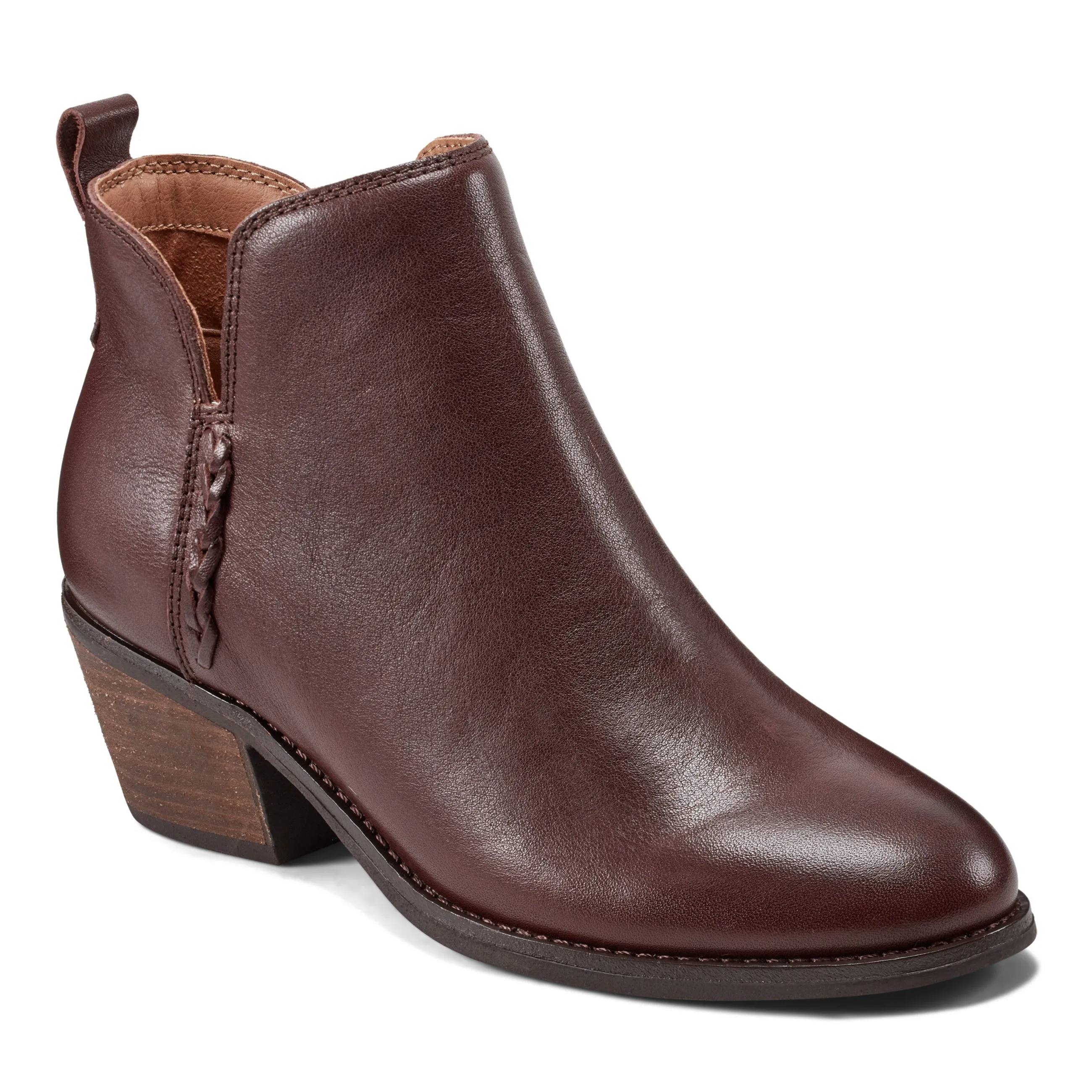 Marisole Block Heel Slip-on Casual Booties