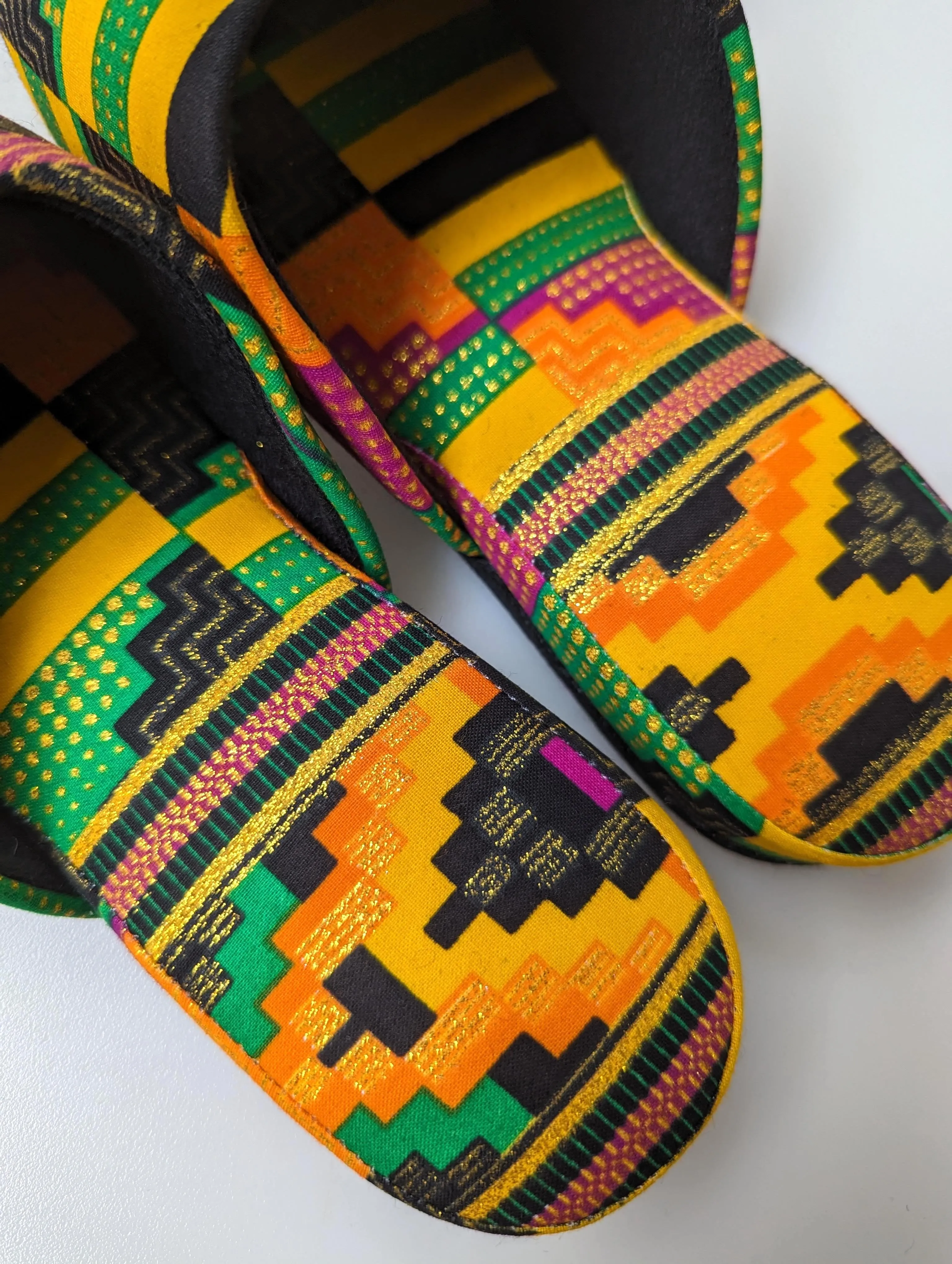 Medium | Print Mix Slippers 2023AW-M04 lamé