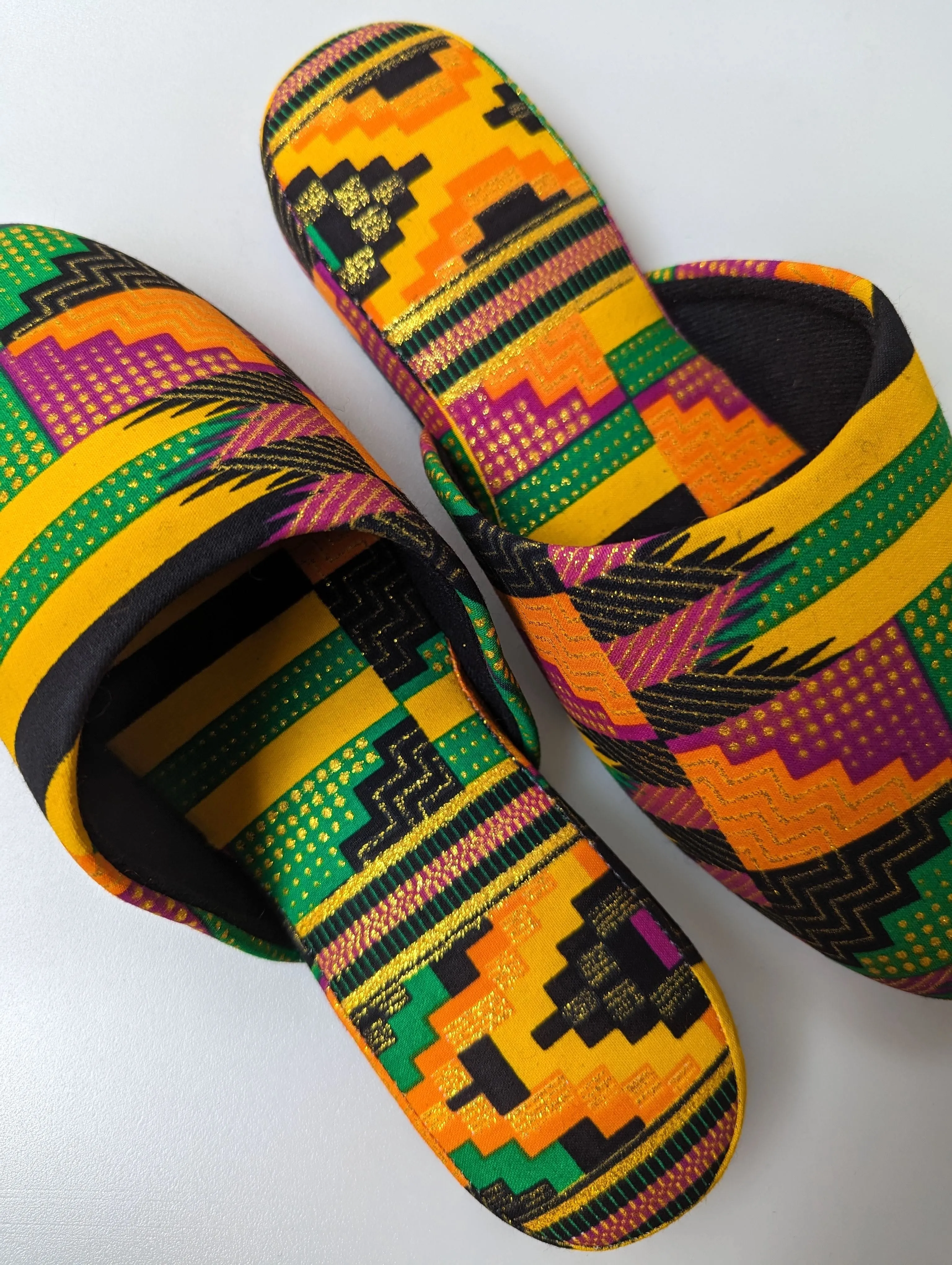 Medium | Print Mix Slippers 2023AW-M04 lamé