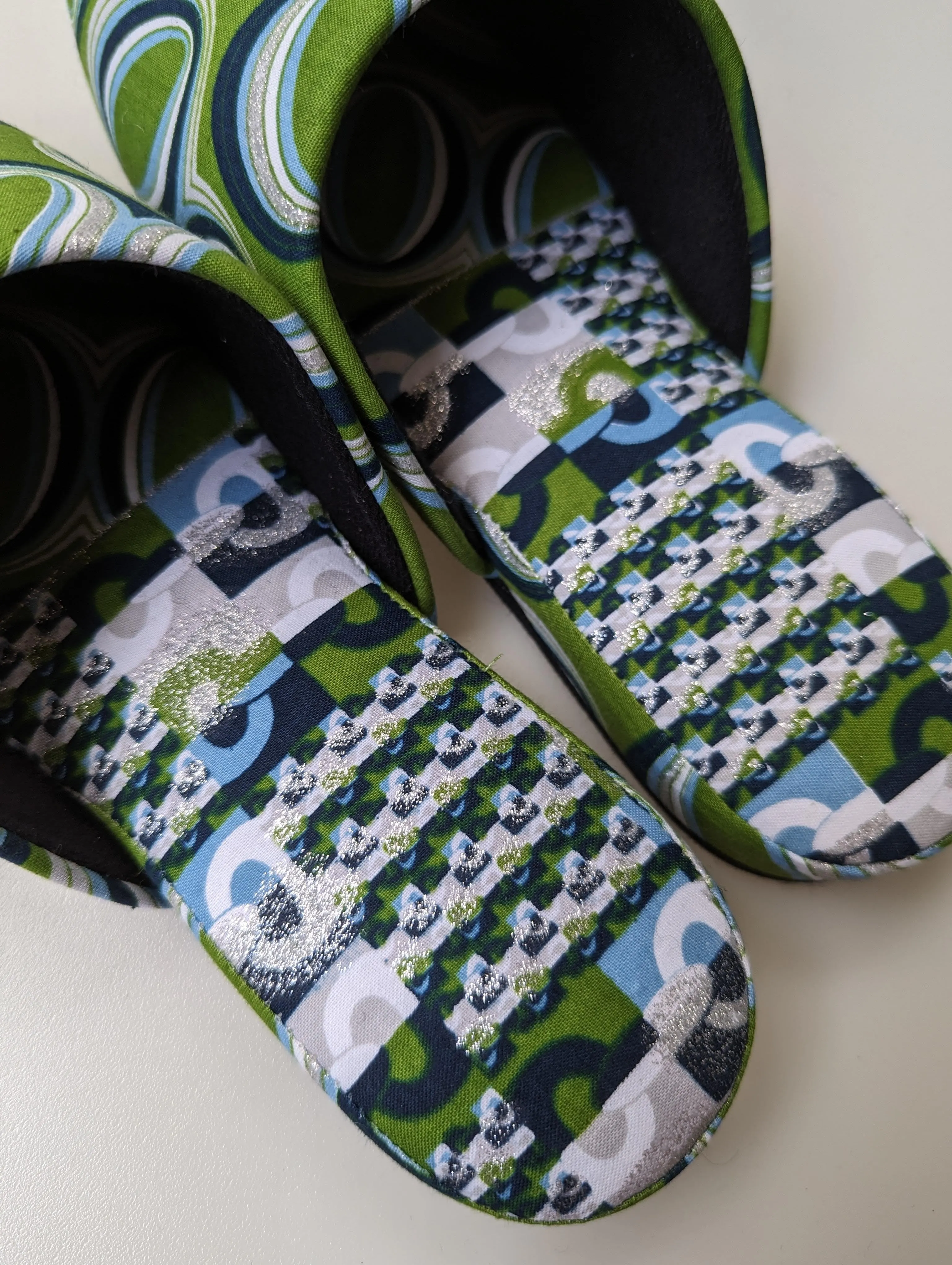 Medium | Print Mix Slippers 2023AW-M08 lamé