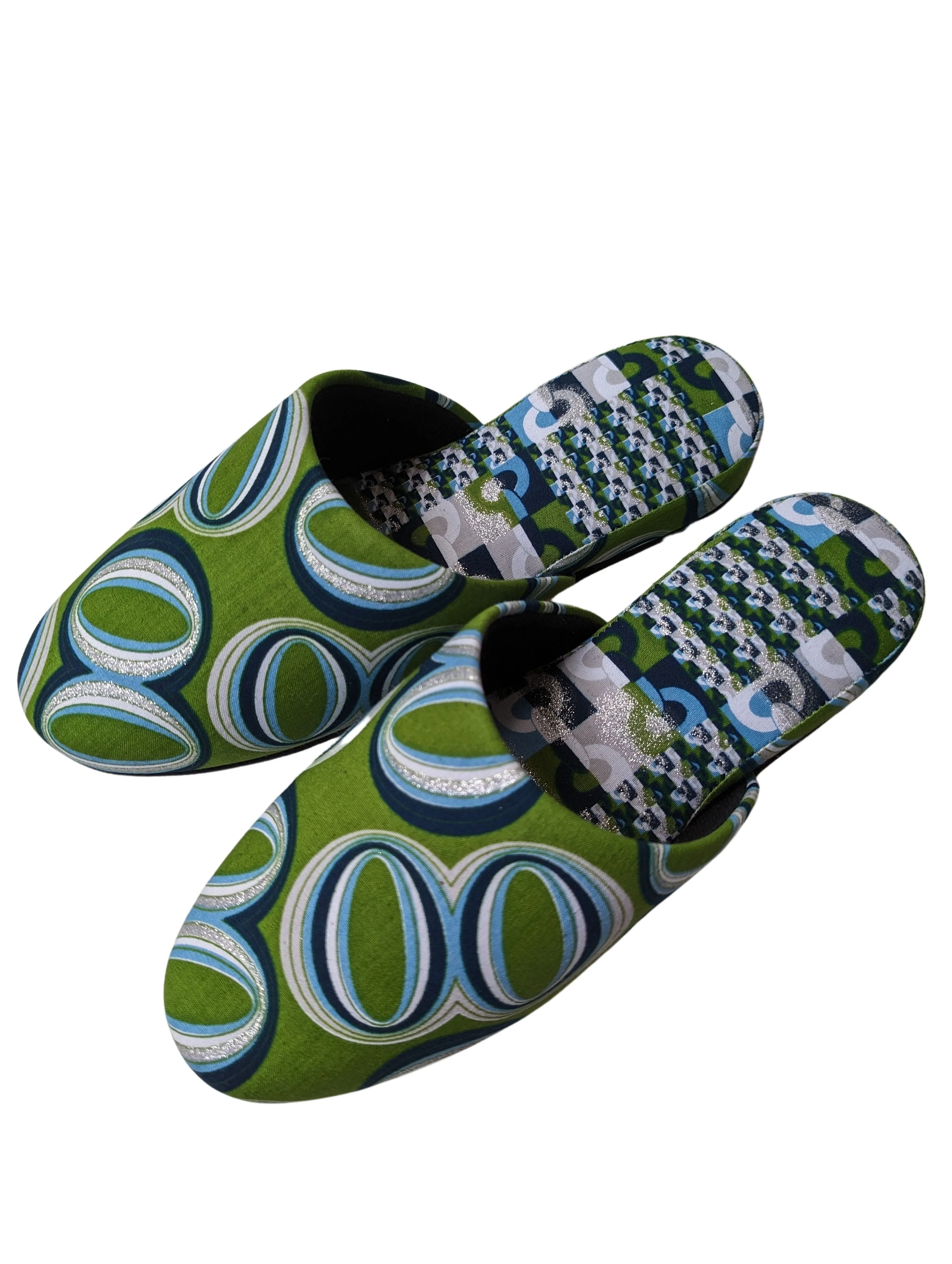 Medium | Print Mix Slippers 2023AW-M08 lamé