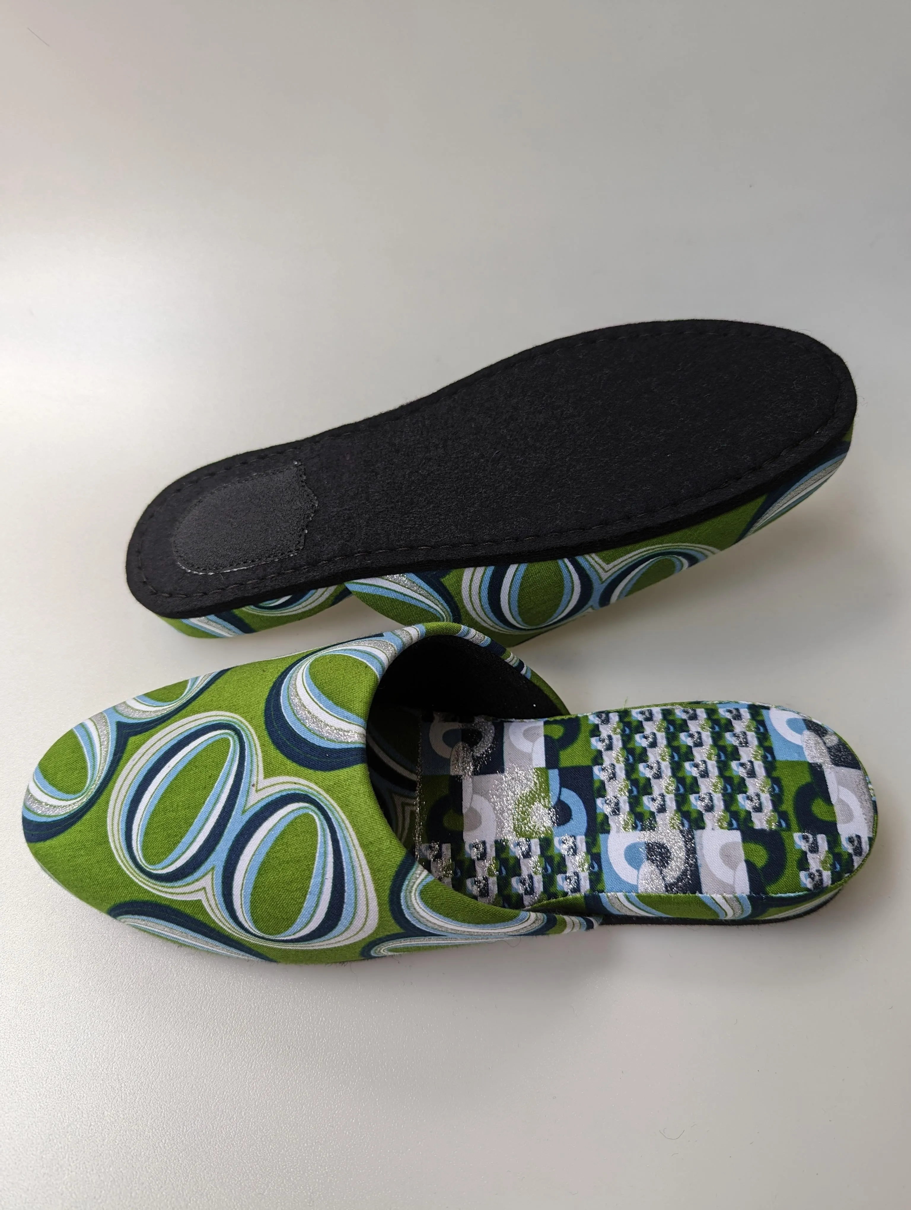 Medium | Print Mix Slippers 2023AW-M08 lamé