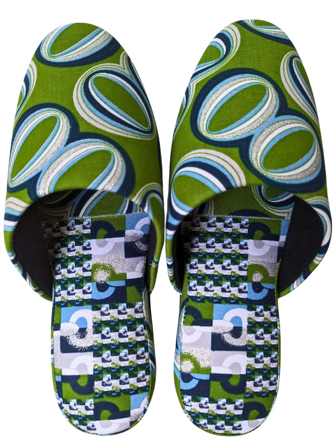 Medium | Print Mix Slippers 2023AW-M08 lamé