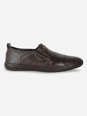 Men's Brown Flexible Flat Slip On Casual (ID3010)