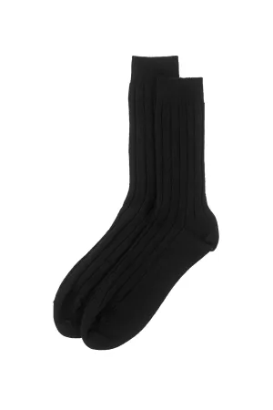 Men's Cashmere Ribbed Socks