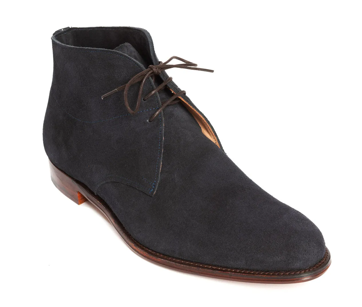 Regent - 'Frank' Chukka Boots - Navy Suede