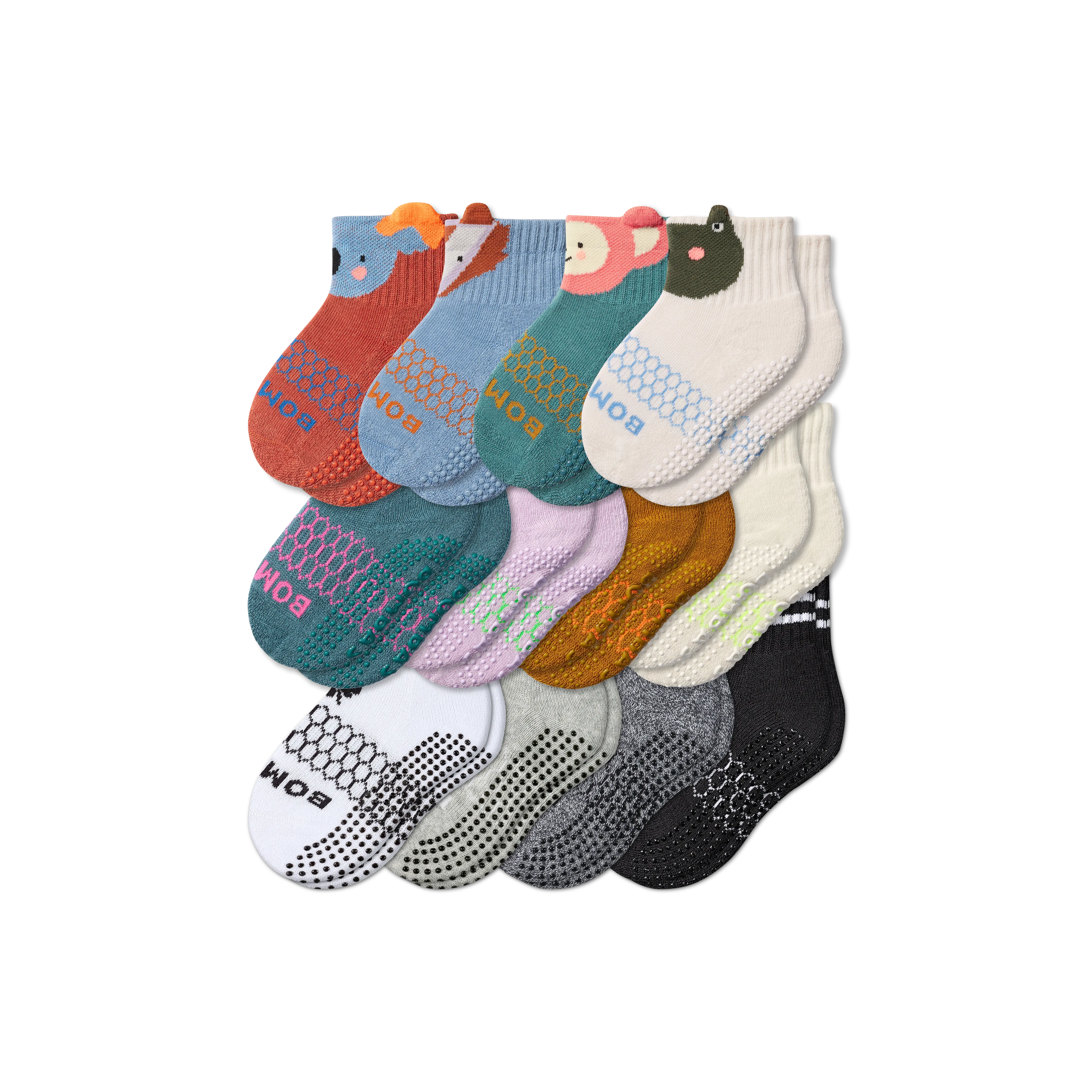 Toddler Gripper Calf Sock 12-Pack