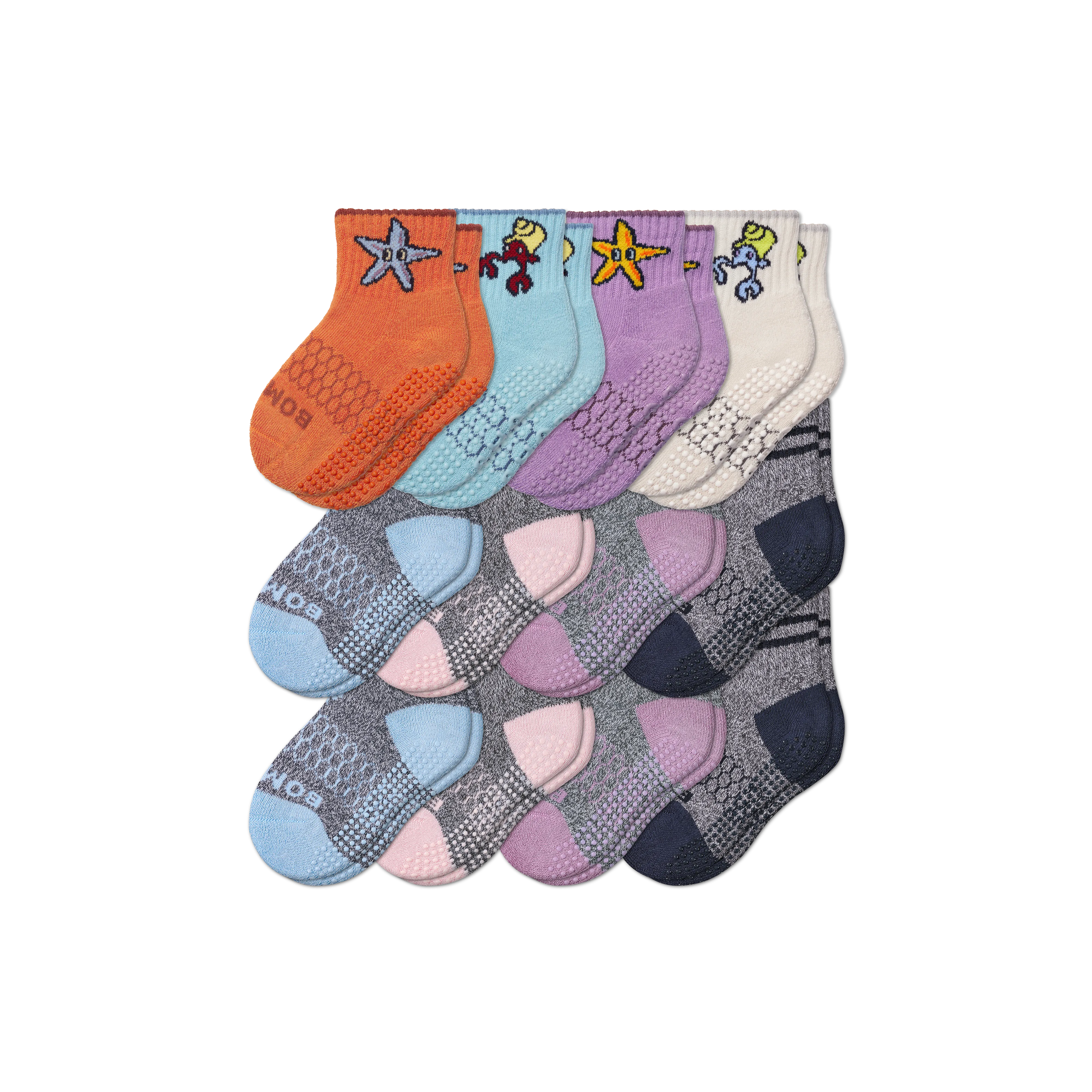 Toddler Gripper Calf Sock 12-Pack