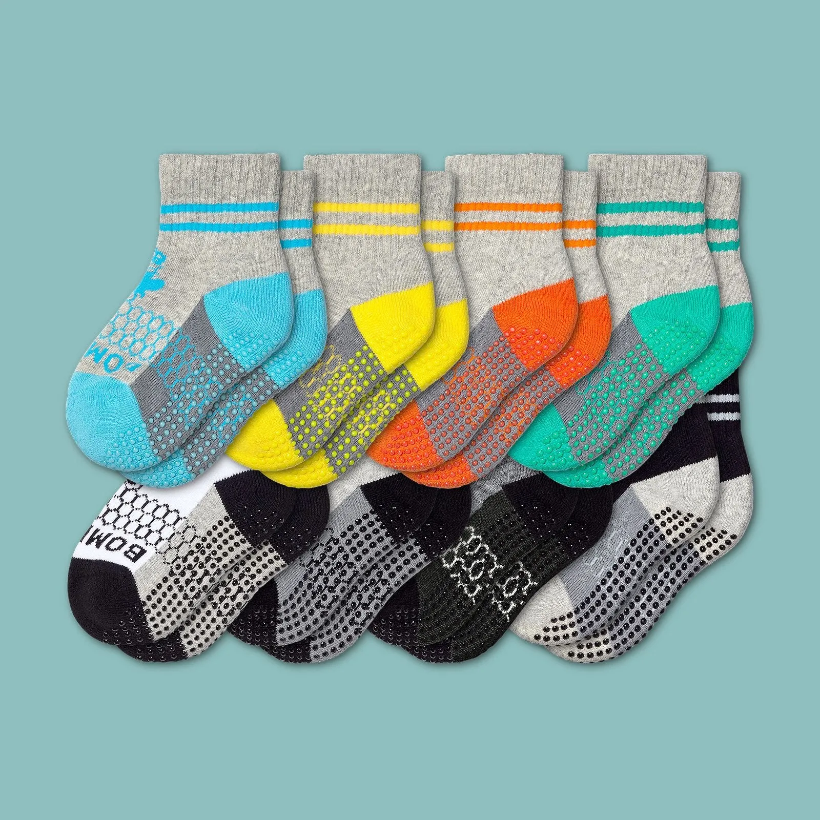 Toddler Gripper Calf Sock 8-Pack