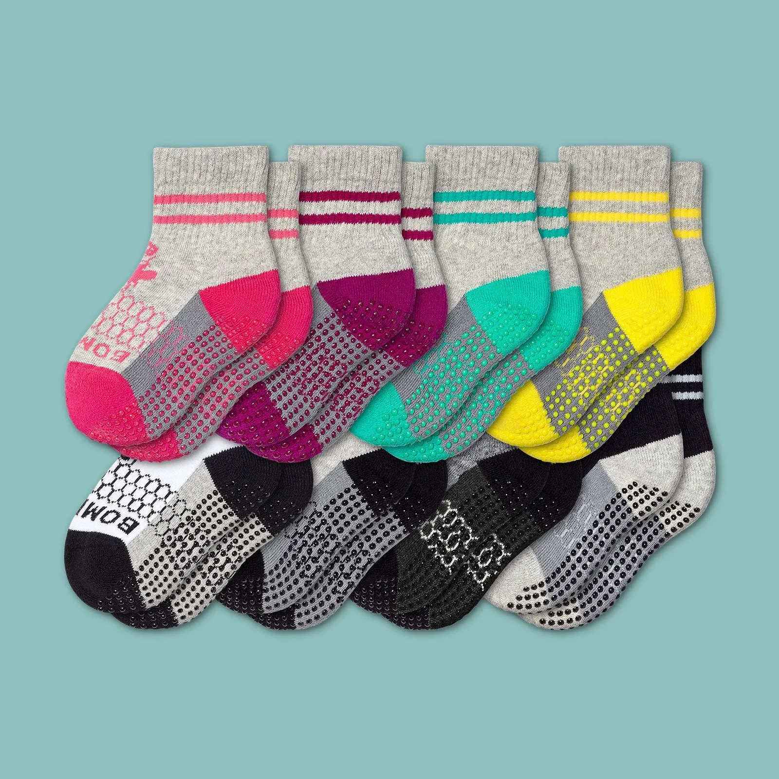 Toddler Gripper Calf Sock 8-Pack