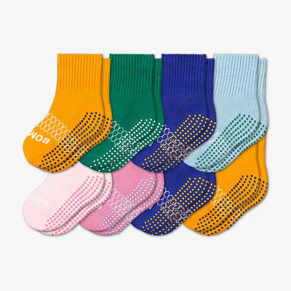 Toddler Gripper Calf Sock 8-Pack