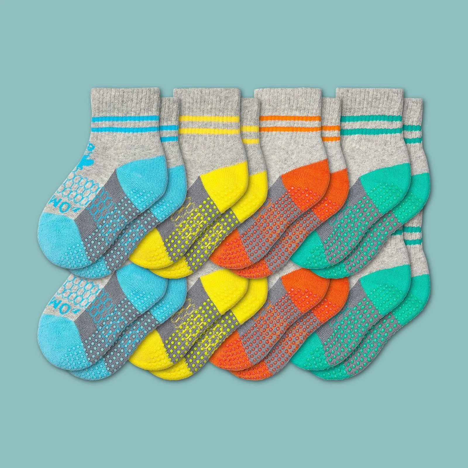 Toddler Gripper Calf Sock 8-Pack