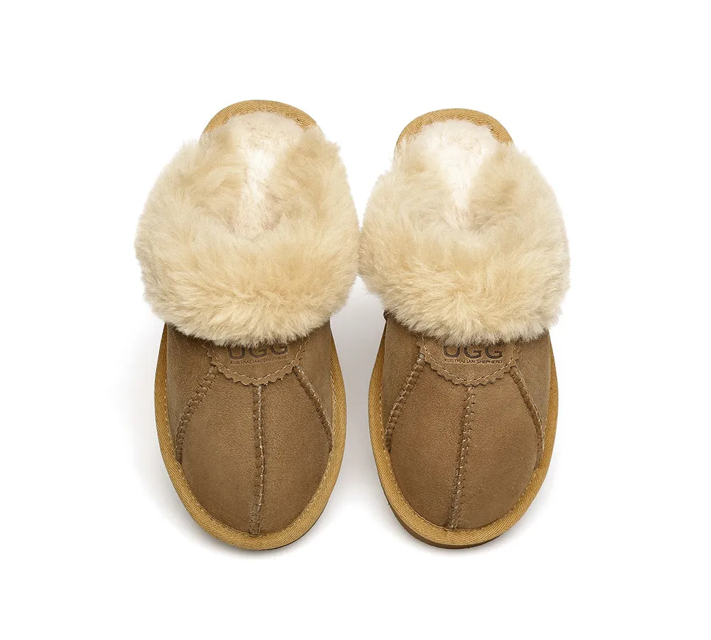 UGG Slippers Double Faced Sheepskin Wool Nonslip Slippers Robert