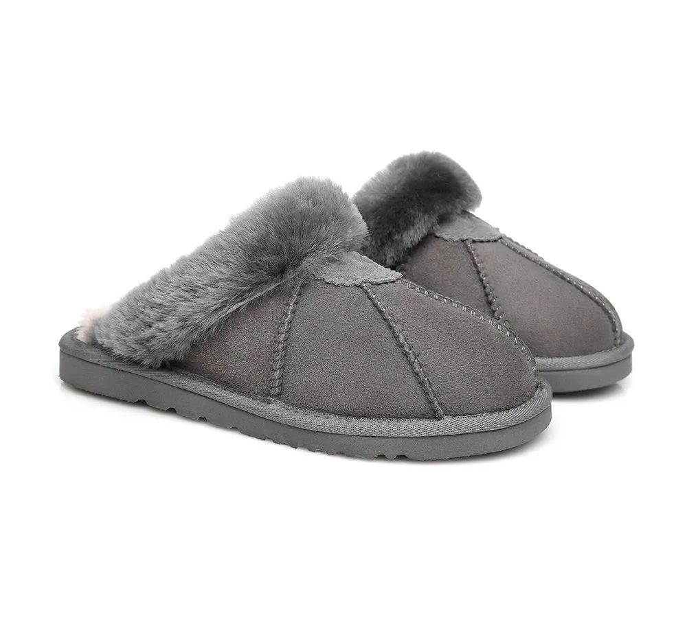 UGG Slippers Double Faced Sheepskin Wool Nonslip Slippers Robert