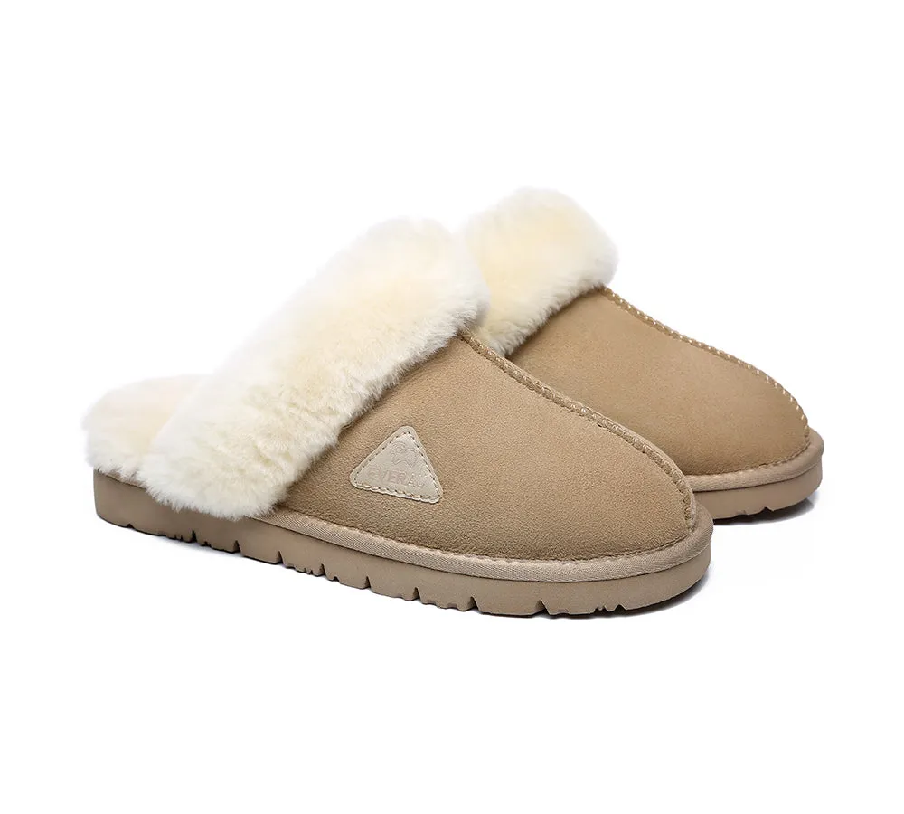 UGG Slippers Women Men Premium Sheepskin Wool House Slippers Muffin