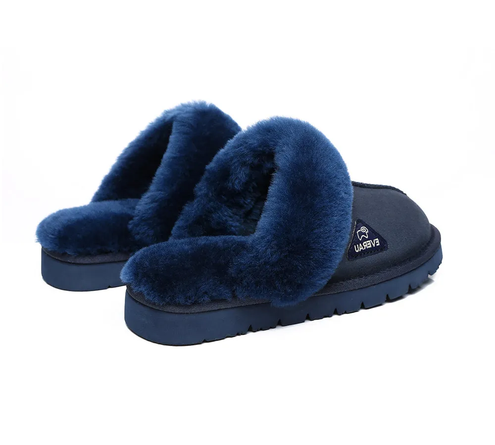 UGG Slippers Women Men Premium Sheepskin Wool House Slippers Muffin