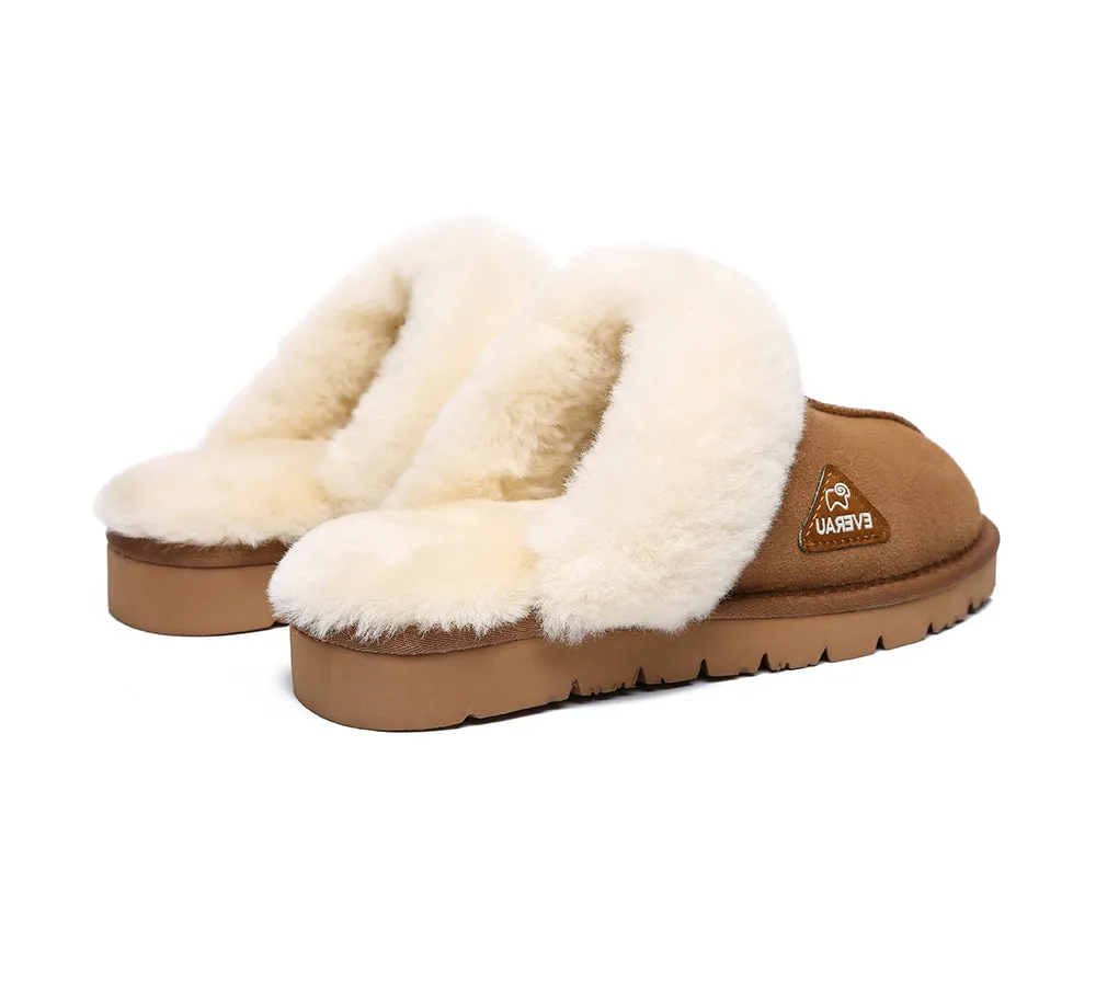 UGG Slippers Women Men Premium Sheepskin Wool House Slippers Muffin