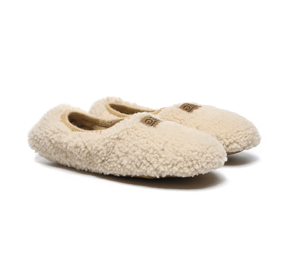 Women Curly Wool Slippers Lucina