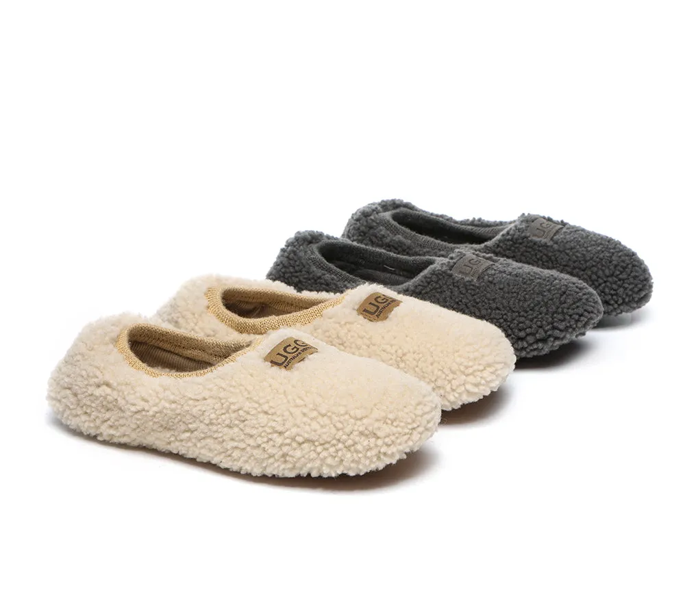 Women Curly Wool Slippers Lucina