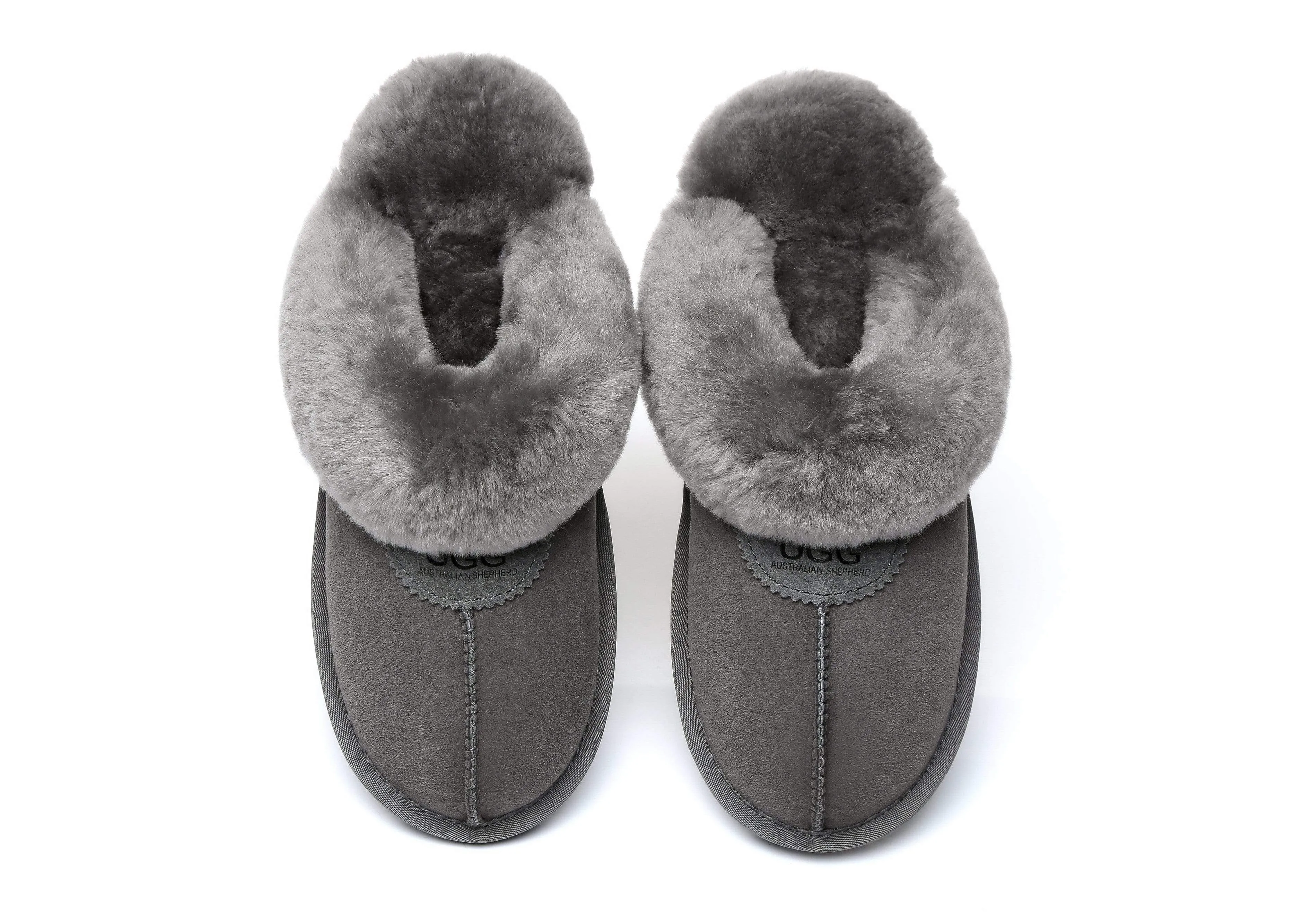 Women Slippers Premium Australia Sheepskin Wool Waffle Scuff