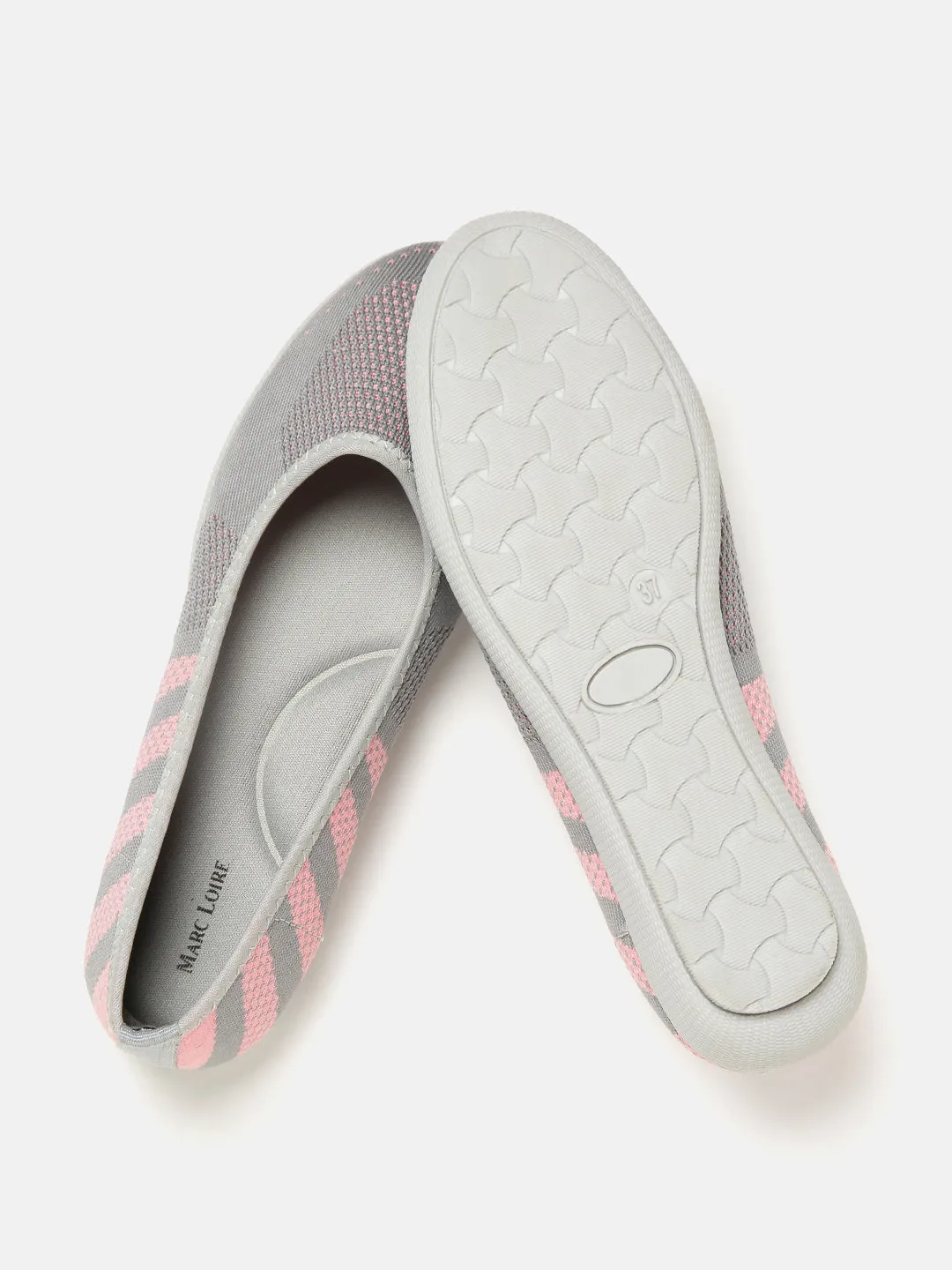 Woven Design Flat Ballerinas Slip-Ons