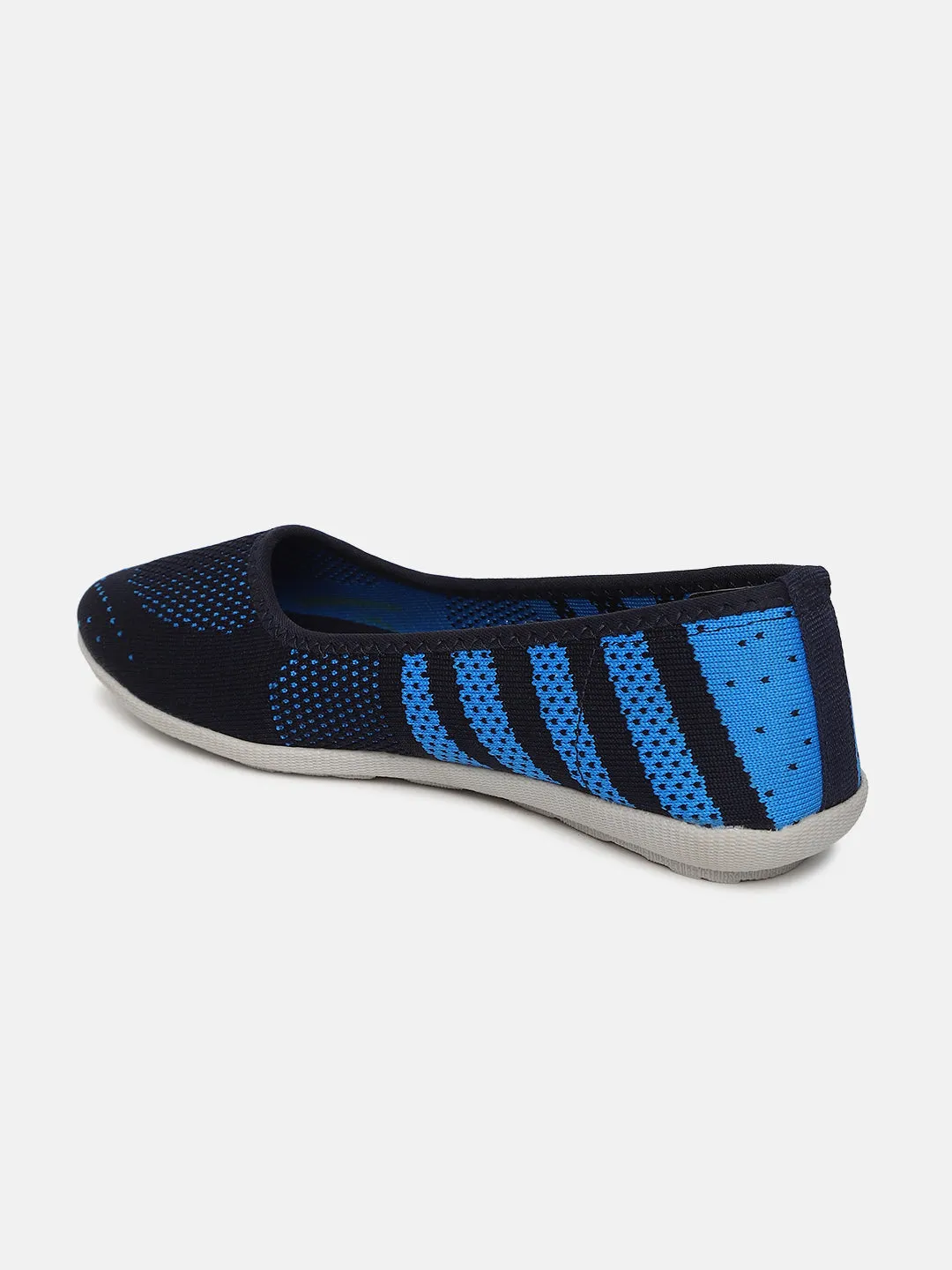 Woven Design Flat Ballerinas Slip-Ons