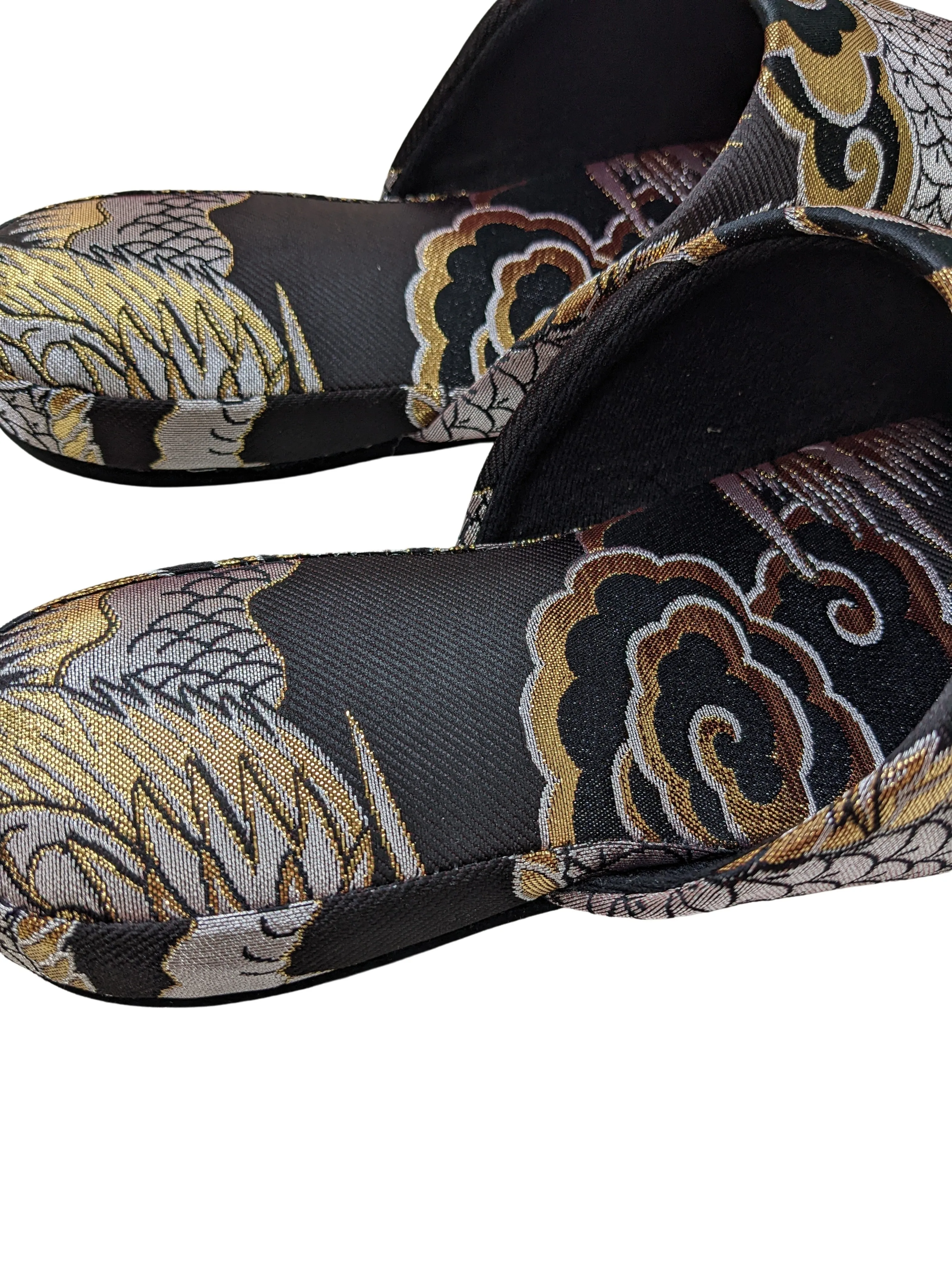 XL ORA-ORA Dragon Cloud Slippers [Black wool felt sole] Type UME-01